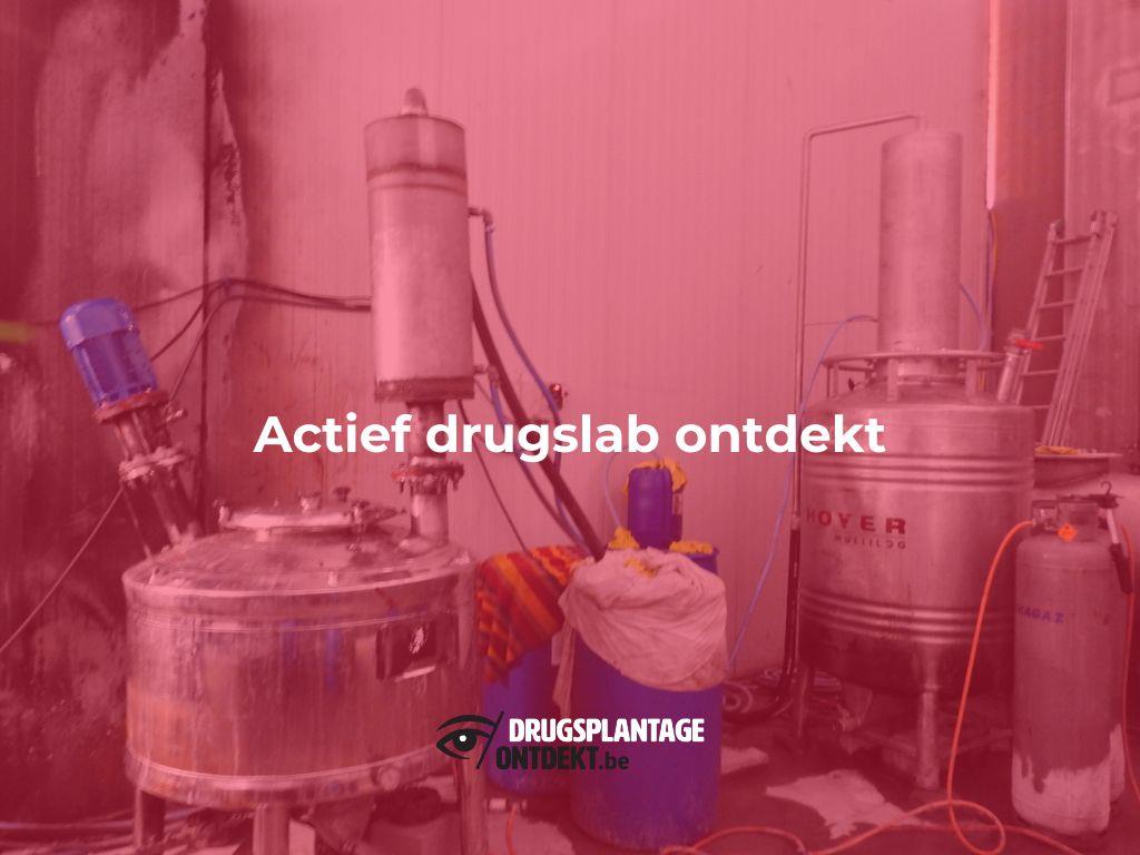Hoogstraten/Sint-Gillis-Waas - actief drugslab ontdekt
